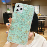 Simple Glitter Colorful Foil Soft TPU Phone Case Back Cover for iPhone 11 Pro Max/11 Pro/11/XS Max/XR/XS/X/8 Plus/8/7 Plus/7 - halloladies
