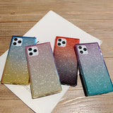 Glitter Paper Square Phone Case Back Cover - iPhone 12 Pro Max/12 Pro/12/12 Mini/SE/11 Pro Max/11 Pro/11/XS Max/XR/XS/X/8 Plus/8 - halloladies