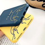 Sad Grimace Solid Color Letters  TPU Phone Case Back Cover for iPhone XS Max/XR/XS/X/8 Plus/8/7 Plus/7/6s Plus/6s/6 Plus/6 - halloladies