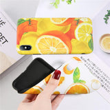 Summer Fruit Orange TPU Phone Case Back Cover for iPhone XS Max/XR/XS/X/8 Plus/8/7 Plus/7/6s Plus/6s/6 Plus/6 - halloladies