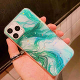 Glitter Moon Star Marble Stone Sparkle Phone Case Back Cover for iPhone 11/11 Pro/11 Pro Max/XS Max/XR/XS/X/8 Plus/8/7 Plus/7 - halloladies