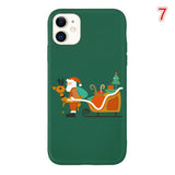 Candy Color Cartoon Christmas Phone Case Back Cover - iPhone 11/11 Pro/11 Pro Max/XS Max/XR/XS/X/8 Plus/8/7 Plus/7 - halloladies