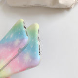 Fashion Soft Candy Color Gradient Rainbow Phone Case Back Cover - iPhone 11 Pro Max/11 Pro/11/XS Max/XR/XS/X/8 Plus/8/7 Plus/7 - halloladies