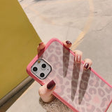Pink Leopard Cheetah Print Soft Phone Case Back Cover - iPhone 12/12pro/12pro max/12mini/11/11 Pro/11 Pro Max/XS Max/XR/XS/X/8 Plus/8/7 Plus/7 - halloladies