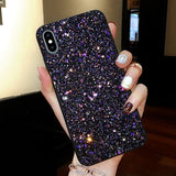 Luxury Fashion Glitter Shining Phone Case Back Cover - iPhone 11/11 Pro/11 Pro Max/XS Max/XR/XS/X/8 Plus/8/7 Plus/7 - halloladies