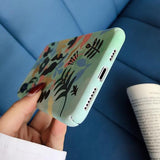 Cute Watercolor Flower Matte Hard PC Phone Case Back Cover for iPhone XS Max/XR/XS/X/8 Plus/8/7 Plus/7/6s Plus/6s/6 Plus/6 - halloladies