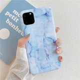 Simple Marble Soft Phone Case Back Cover - iPhone 11 Pro Max/11 Pro/11/XS Max/XR/XS/X/8 Plus/8/7 Plus/7 - halloladies