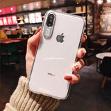 Simple Transparent Camera Protector Soft Phone Case Back Cover for iPhone 11/11 Pro/11 Pro Max/XS Max/XR/XS/X/8 Plus/8/7 Plus/7 - halloladies