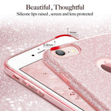 Glitter Simple Solid Color Phone Case Back Cover - iPhone 11/11 Pro/11 Pro Max/XS Max/XR/XS/X/8 Plus/8/7 Plus/7 - halloladies