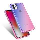 Luxury Corner Bubble Gradient Soft TPU Phone Case Back Cover for iPhone 11/11 Pro/11 Pro Max/XS Max/XR/XS/X/8 Plus/8/7 Plus/7 - halloladies