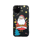 Cartoon Christmas Santa Snowman Phone Case Back Cover for iPhone 11/11 Pro/11 Pro Max/XS Max/XR/XS/X/8 Plus/8/7 Plus/7 - halloladies