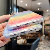 Glitter Bling Stars Colorful Soft Phone Case Back Cover - iPhone 12 Pro Max/12 Pro/12/12 Mini/SE/11 Pro Max/11 Pro/11/XS Max/XR/XS/X/8 Plus/8 - halloladies