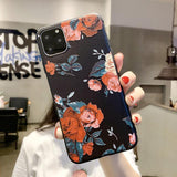 Cute 3D Emboss Rose Flower Patterned Phone Case Back Cover - iPhone 11 Pro Max/11 Pro/11/XS Max/XR/XS/X/8 Plus/8/7 Plus/7 - halloladies