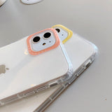 Simple Love Heart Transparent Shockproof Bumper Soft Phone Case Back Cover - iPhone 11/11 Pro/11 Pro Max/XS Max/XR/XS/X/8 Plus/8/7 Plus/7 - halloladies