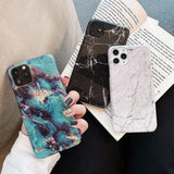 Classic Marble Glossy Phone Case Back Cover for iPhone 11/11 Pro/11 Pro Max/XS Max/XR/XS/X/8 Plus/8/7 Plus/7 - halloladies