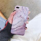 Glossy Marble Soft TPU Phone Case Back Cover for iPhone XS Max/XR/XS/X/8 Plus/8/7 Plus/7/6s Plus/6s/6 Plus/6 - halloladies