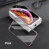 Ultra Thin Soft Edge Shockproof Transparent Glass Phone Case Back Cover - iPhone 11 Pro Max/11 Pro/11/XS Max/XR/XS/X/8 Plus/8/7 Plus/7/6s Plus/6s/6 Plus/6 - halloladies