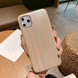 Colorful Rainbow Rough Phone Case Back Cover - iPhone 11 Pro Max/11 Pro/11/XS Max/XR/XS/X/8 Plus/8/7 Plus/7 - halloladies