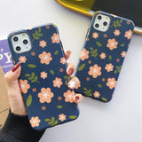 Cute Flower Leaf Phone Case Back Cover - iPhone 11 Pro Max/11 Pro/11/XS Max/XR/XS/X/8 Plus/8/7 Plus/7 - halloladies