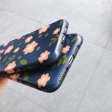 Cute Flower Leaf Phone Case Back Cover - iPhone 11 Pro Max/11 Pro/11/XS Max/XR/XS/X/8 Plus/8/7 Plus/7 - halloladies