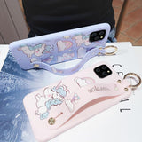 Cartoon Cute Unicorn Rainbow Wrist Strap Lanyard Soft Phone Case Back Cover - iPhone 12 Pro Max/12 Pro/12/12 Mini/SE/11 Pro Max/11 Pro/11/XS Max/XR/XS/X/8 Plus/8 - halloladies
