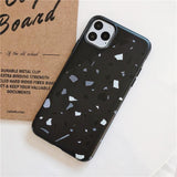 Simple Geometric Marble Couples Soft Phone Case Back Cover - iPhone 11 Pro Max/11 Pro/11/XS Max/XR/XS/X/8 Plus/8/7 Plus/7 - halloladies