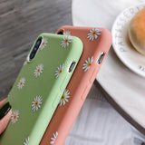 Cute White Chrysanthemum Flower Phone Case Back Cover for iPhone 11/11 Pro/11 Pro Max/XS Max/XR/XS/X/8 Plus/8/7 Plus/7 - halloladies