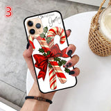 Cartoon Christmas Tempered Glass Phone Case Back Cover - iPhone 11/11 Pro/11 Pro Max/XS Max/XR/XS/X/8 Plus/8/7 Plus/7 - halloladies