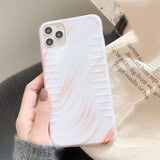 Colorful Texture Marble Piano Stripe Glossy Phone Case Back Cover - iPhone 11/11 Pro/11 Pro Max/XS Max/XR/XS/X/8 Plus/8/7 Plus/7 - halloladies