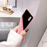 Solid Color Winter Warm Short Plush Soft TPU Phone Case Back Cover for iPhone 11 Pro Max/11 Pro/11/XS Max/XR/XS/X/8 Plus/8/7 Plus/7 - halloladies
