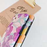 Retro Flower & Leaves Soft Phone Case Back Cover - iPhone 11/11 Pro/11 Pro Max/XS Max/XR/XS/X/8 Plus/8/7 Plus/7 - halloladies