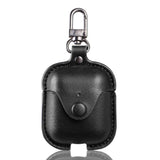 Solid Color Leather Key Chain Wireless Bluetooth Earphone Cases -Airpods Pro - halloladies