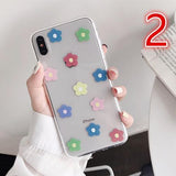 Wildflower Ultra-thin Transparent Phone Case Back Cover - iPhone XS Max/XR/XS/X/8 Plus/8/7 Plus/7/6s Plus/6s/6 Plus/6 - halloladies