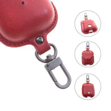 Solid Color Leather Key Chain Wireless Bluetooth Earphone Cases -Airpods Pro - halloladies