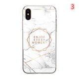 Retro Marble Flower Soft Phone Case Back Cover - iPhone 11/11 Pro/11 Pro Max/XS Max/XR/XS/X/8 Plus/8/7 Plus/7 - halloladies