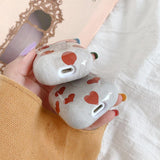 Airpods Wireless Bluetooth Earphone Cases - Retro Wave Point and Love Heart - halloladies