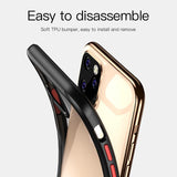 Luxury Clear Shockproof Soft Phone Case Back Cover - iPhone 11 Pro Max/11 Pro/11 - halloladies