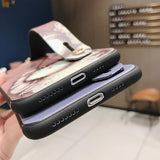 Soft TPU Wrist Strap Phone Holder Phone Case Back Cover for iPhone 11 Pro Max/11 Pro/11/XS Max/XR/XS/X/8 Plus/8/7 Plus/7 - halloladies