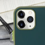 Contrast Color Matte Soft Phone Case Back Cover for iPhone 11/11 Pro/11 Pro Max/XS Max/XR/XS/X/8 Plus/8/7 Plus/7 - halloladies