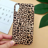 Fashion Leopard Print Matte Hard Phone Case Back Cover - iPhone 11/11 Pro/11 Pro Max/XS Max/XR/XS/X/8 Plus/8/7 Plus/7 - halloladies