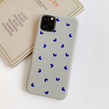 Solid Color Cute Love Heart Soft TPU Phone Case Back Cover for iPhone 12 Pro Max/12 Pro/12/12 Mini/SE/11 Pro Max/11 Pro/11/XS Max/XR/XS/X/8 Plus/8 - halloladies