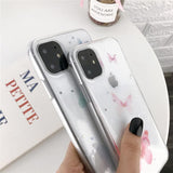 Butterfly Glitter Star Clear Soft Phone Case Back Cover for iPhone 12 Pro Max/12 Pro/12/12 Mini/11 Pro Max/11 Pro/11/XS Max/XR/XS/X/8 Plus/8 - halloladies