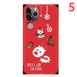 Red Cartoon Christmas Phone Case Back Cover - iPhone 11/11 Pro/11 Pro Max/XS Max/XR/XS/X/8 Plus/8/7 Plus/7 - halloladies