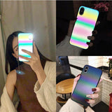 Laser Gradient Phone Case Back Cover - iPhone 11 Pro Max/11 Pro/11/XS Max/XR/XS/X/8 Plus/8/7 Plus/7 - halloladies