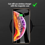 Privacy Magnet Metal Tempered Glass Phone Case Back Cover - iPhone 11 Pro Max/11 Pro/11/XS Max/XR/XS/X/8 Plus/8/7 Plus/7 - halloladies