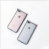 Simple Cute Devil Horns Clear Phone Case Back Cover - iPhone 11 Pro Max/11 Pro/11/XS Max/XR/XS/X/8 Plus/8/7 Plus/7 - halloladies