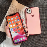 Luxury Sweet Heart Phone Case Back Cover - iPhone 12 Pro Max/12 Pro/12/12 Mini/SE/11 Pro Max/11 Pro/11/XS Max/XR/XS/X/8 Plus/8 - halloladies