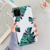 Vintage Green Banana Leaf Phone Case Back Cover for iPhone 11 Pro Max/11 Pro/11/XS Max/XR/XS/X/8 Plus/8 - halloladies