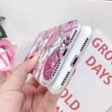 Vintage Colorful Flower Leaf Soft IMD Phone Case Back Cover - iPhone XS Max/XR/XS/X/8 Plus/8/7 Plus/7/6s Plus/6s/6 Plus/6 - halloladies