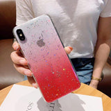 Glitter Powder Gradient Phone Case Back Cover - iPhone 11 Pro Max/11 Pro/11/XS Max/XR/XS/X/8 Plus/8/7 Plus/7 - halloladies